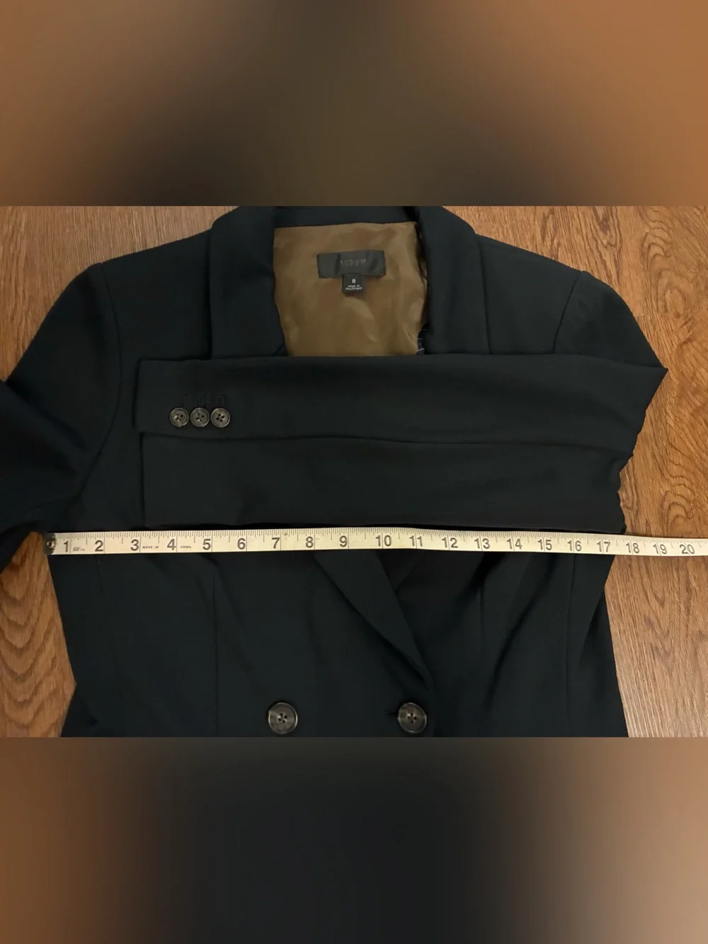 J. Crew Black Devon Blazer in Ponte - Size 8